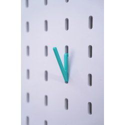 Hanga Crochet V — Lot de 10 Crochets Angulaires pour Panneaux Pegboard Hanga