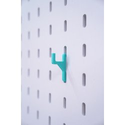 Hanga Crochet L — Lot de 10 Crochets Droits pour Panneaux Pegboard Hanga